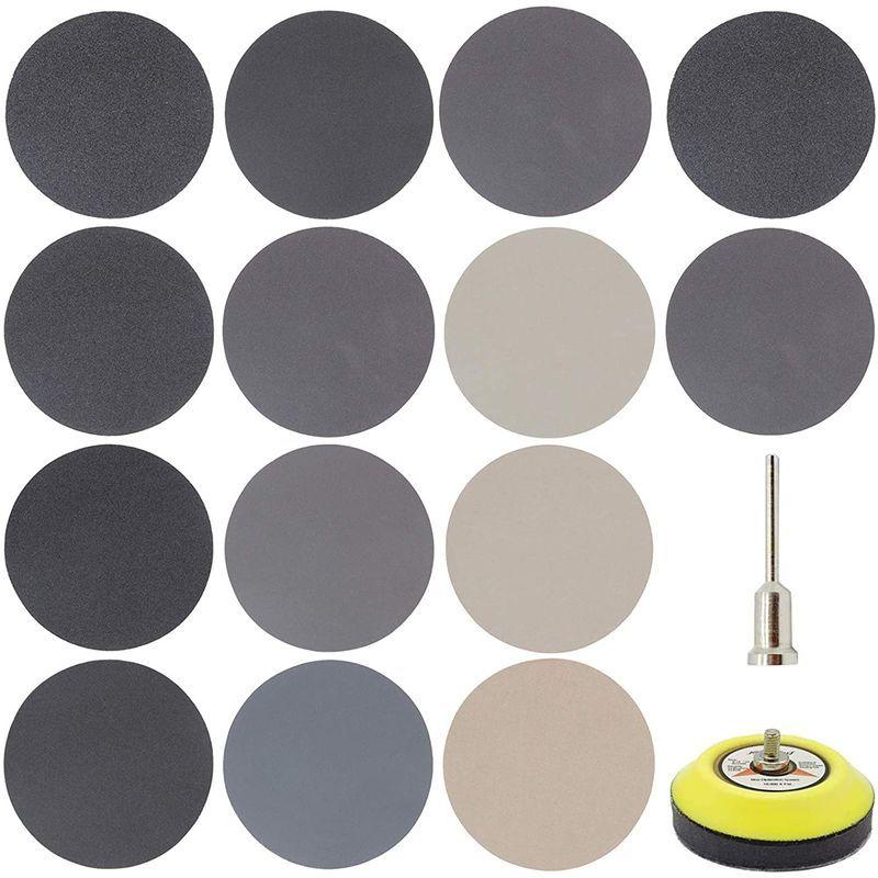 75mm 耐水 180枚セット Dodd Goh サンドペーパー ジュエ マジック式 丸型 精密仕上げ 耐水ペーパー 車補修 金属 鏡面磨き 品質満点 サンドペーパー