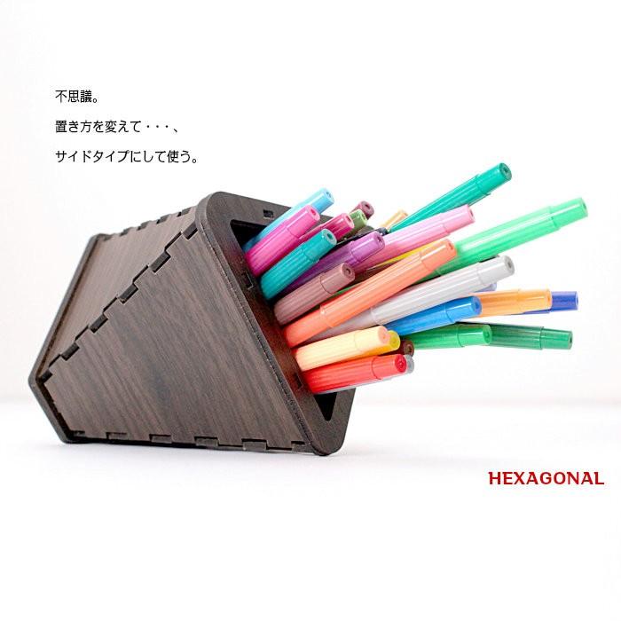 ペン立て ヘキサゴナル ペンスタンド 木製 おしゃれ 鉛筆 筆 文具 整理 卓上 日本製 Penthex 遊夢木やヤフー店 通販 Yahoo ショッピング