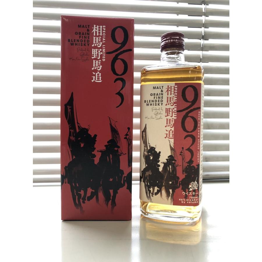 ブレンデッドウィスキー 笹の川 963赤・相馬野馬追ラベル ブレンデッドウィスキー 笹の川 963赤・相馬野馬追ラベル