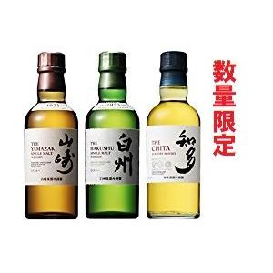 サントリーウィスキー　山崎・白州・知多ミニボトル（NV）　シングルモルトウィスキー　180ml × ３本セット : syht004w :  湯野川商店Yahoo!店 - 通販 - Yahoo!ショッピング