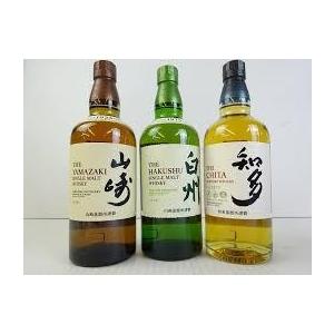 山崎NV 白州NV 知多　ウイスキー サントリーウィスキー 山崎・白州・知多（NV）化粧箱入り シングル