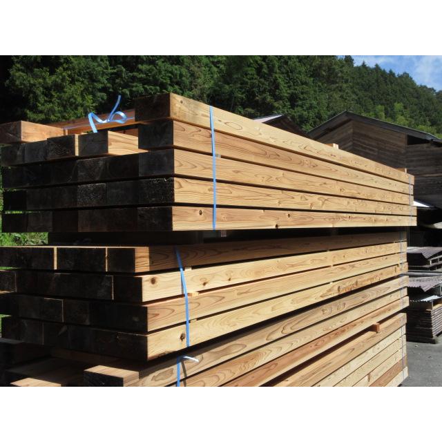 杉の平角！人工乾燥 4面プレーナー：4M×90mm×170mm 1本売り（2m×2本
