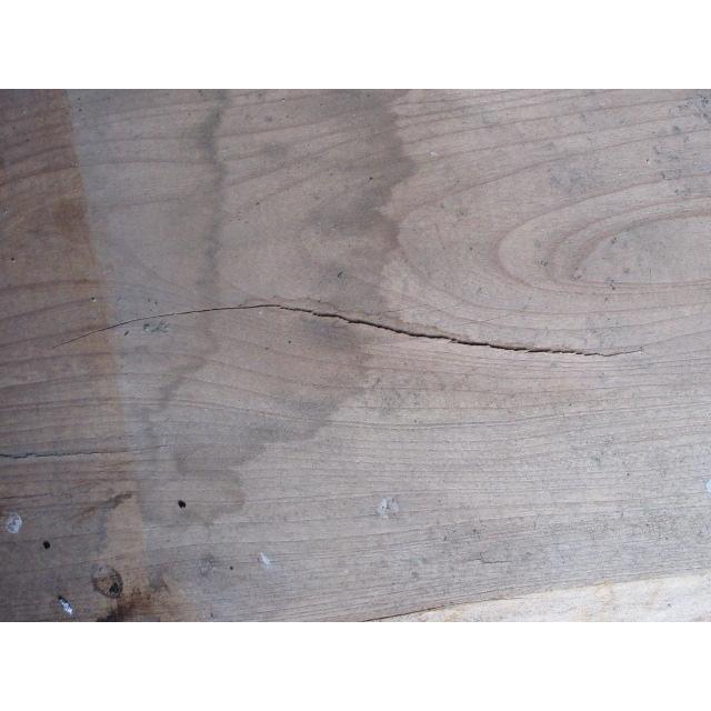 欅（けやき）無節 1M長×6cm厚×元口37cm×末口30cm幅：表面小ヒビ