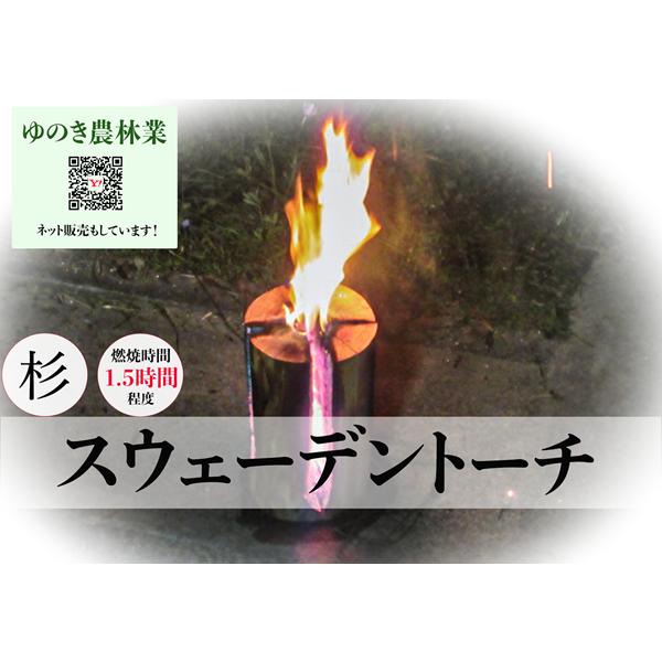 スウェーデントーチ又はガーデンチェアーに！ 原木2本組：送料福山通運 
