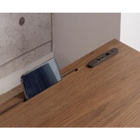 エリザベート センターテーブル ウォールナット USB付き コンセント