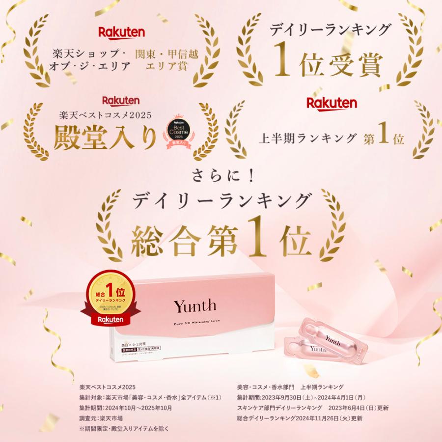 Yunth（ユンス） 美容液 ビタミンC 導入美容液28包入り 純度100%の生