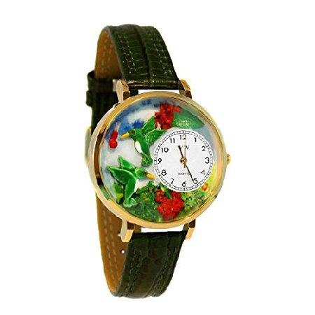 100％の保証 【新品・送料無料】ハチドリ #G1210003 ゴールドフレーム時計 ピンクレザー 腕時計