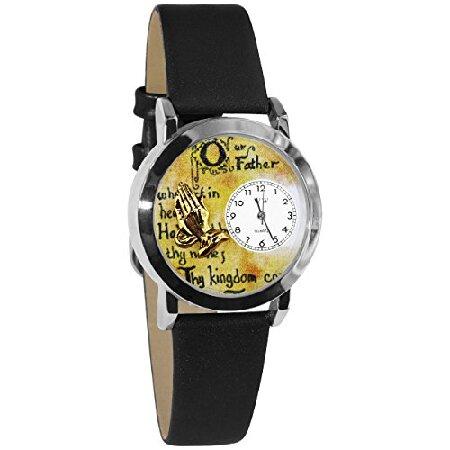 超安い品質 Leather Black Prayer Lord's Watches 【新品・送料無料】[メンズウォッチ]Whimsical and Unise Silvertone 腕時計