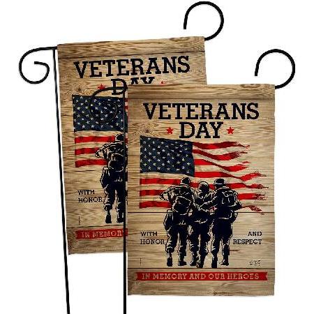 Angelen0 Heritage Mem0ny 0ur Her0es Garden Flag 2pcs Pack Armed F0rces Day All Branches Supp0rt H0n0r United State  Military Veteran並行輸入品