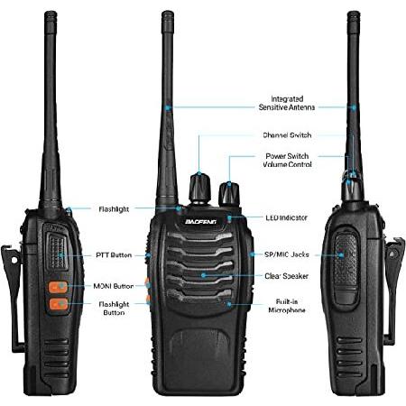 Baofeng　Walkie　Talkies　Handheld　Range　Communicator　Radios　Professional　Talky　Pack　Walky　Two-Way　10　Adults　Interphone　UHF　bf-888s　for　Long　Rechargeable