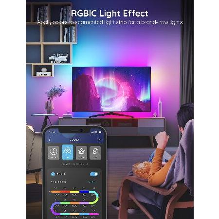 DreamColor LED TV Backlight USB, MINGER 200cm / 2m Bias Lighting for HDTV Music Led strip Lights Built-in Mic with IC, Multi-Colour Flexible 5050 RGB｜yunyu-worldtrade｜03