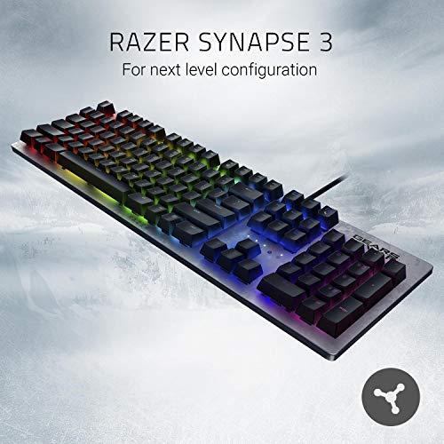 クーポン販売中 Razer Huntsman Gaming Keyboard: Fastest Keyboard Switches Ever， Clicky Optical Switches， Customizable Chroma RGB Lighting， Programmable Macro Function