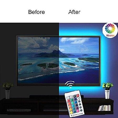 LED TV Backlights, RGB LED Strip Lights, 1M/3.3ft USB Powered Bias Lighting Kits, LED Strip Lights with RF Remote Controller (16 Colors and 4 Dynamic｜yunyu-worldtrade｜02