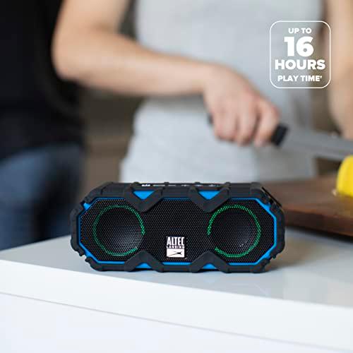 一流メーカー商品 Altec Lansing LifeJacket Mini - Waterproof Bluetooth Speaker with Lights， Portable Wireless Speaker for Pool， Beach， Hiking， Sports， Camping， 16 Hour