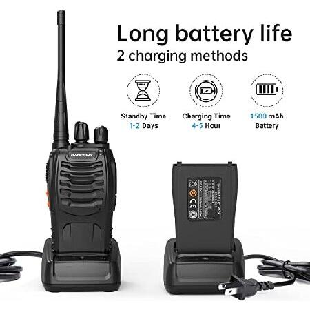 BaoFeng　Walkie　Talkies　Range　BF-888S　Rechargeable,Portable　Radio　Long　Bat　Flashlight　Way　for　Way　Two　Walkie　Talkie　Radio,Handsfree　Li-ion　Adultswith