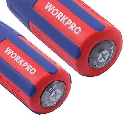 【人気No.1】 WORKPRO 絶縁ドライバーセット 滑り止めグリップ プレミアムアセテートハンドル (1セット) 亜鉛 W004140