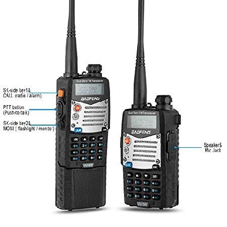 BAOFENG　UV-5R　8W　Radio　Ham　Handheld　2-Way　Band　an　with　3800mAh　Extra　Dual　BAOFENG　and　with　Hand　Programming　Battery　Mic　Cable