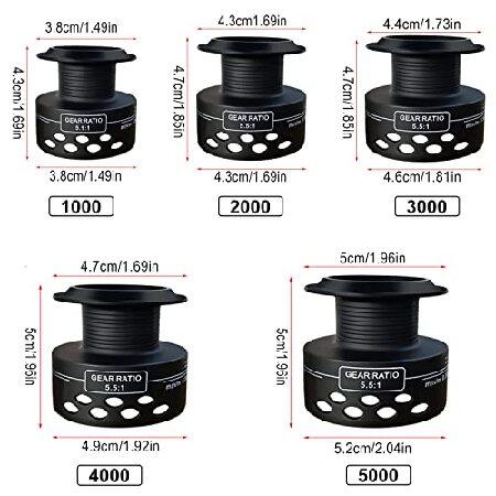 決算特価送料無料 Sougayilang フィッシングリール 超軽量スムーズパワー 12+1 BB スピニングリール 5.5:1高速ギア比 淡水と海水用 LB2000