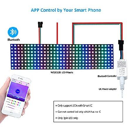 Sp110 Led Hue Ws2812b Controller, 4-Pack Sp110e LED Bluetooth Ws2811 Controller 5-24V, iOS/Android App Wireless Remote Control for WS2812 SK6812 SK681｜yunyu-worldtrade｜04