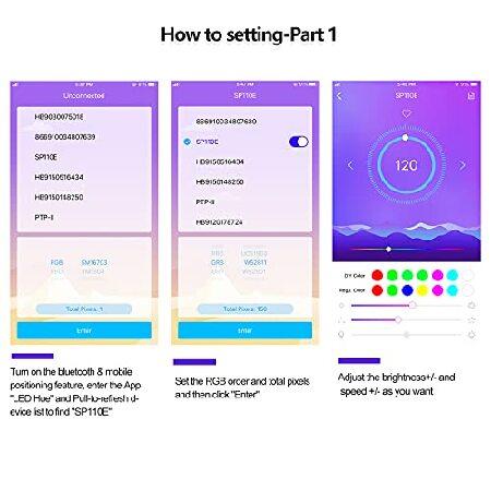 Sp110 Led Hue Ws2812b Controller, 4-Pack Sp110e LED Bluetooth Ws2811 Controller 5-24V, iOS/Android App Wireless Remote Control for WS2812 SK6812 SK681｜yunyu-worldtrade｜06