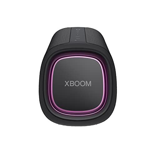 通販低価 LG XG5QBK.DUSALLK Go Portable Bluetooth Speaker - LED Lighting and up to 18-Hour Battery， Black