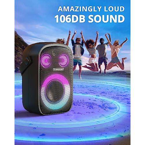 新発売 Tronsmart Halo 100 Portable Party Bluetooth Speaker， HIFI Sound Quality Subwoofer Bass to Pump Up Your Party.Wireless stereo pairing by APP，18H Playti