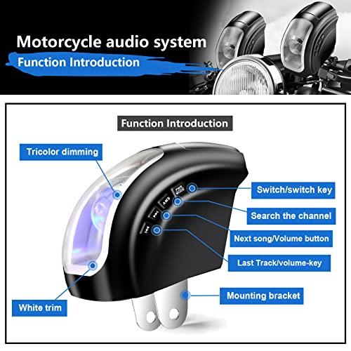 東京都で新たに purevox Motorcycle Speakers Waterproof Bluetooth Speakers Handlebar Mount MP3 Music Player Audio Amplifier System， Fit for 1´´ to 1.3´´ Handlebar AUX-