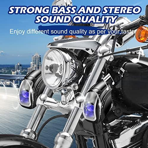 東京都で新たに purevox Motorcycle Speakers Waterproof Bluetooth Speakers Handlebar Mount MP3 Music Player Audio Amplifier System， Fit for 1´´ to 1.3´´ Handlebar AUX-