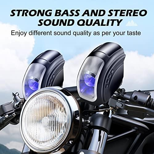 東京都で新たに purevox Motorcycle Speakers Waterproof Bluetooth Speakers Handlebar Mount MP3 Music Player Audio Amplifier System， Fit for 1´´ to 1.3´´ Handlebar AUX-