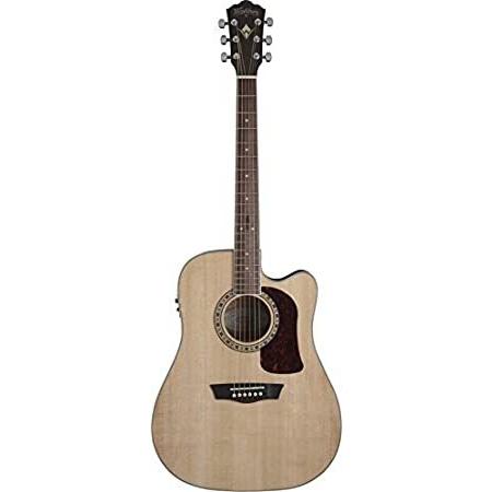 【5％OFF】 Series 10 Heritage HD10SCE-O Washburn Acoustic Natural並行輸入品 Guitar, Cutaway アコースティックギター、クラシックギター