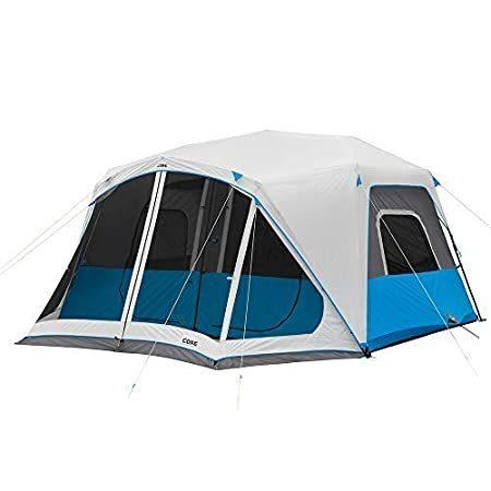CORE Lighted 10 Person Instant Cabin Tent with Screen Room 141［並行輸入］並行輸入品