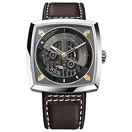 見事な創造力 Agelocer ラグジュアリーウォッチ 5602a1並行輸入品 レザーストラップ 腕時計 自動巻き ファッション スケルトン スクエア メンズ その他テニスバッグ Www Sundplast Se