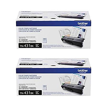 Brother Genuine TN431BK 2-Pack Standard Yield Black Toner Brother Genuine TN431BK 2-Pack Standard Yield Black Toner