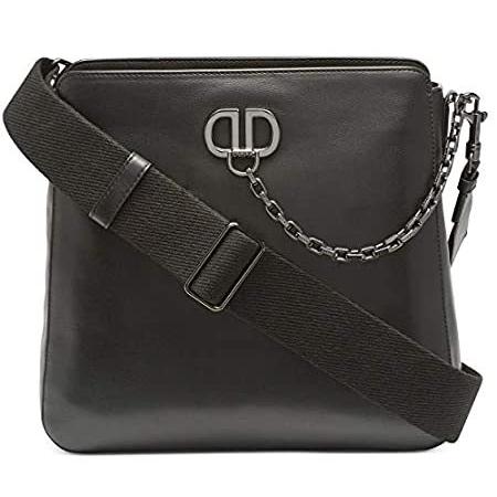高級品市場 Linton DKNY Leather Black並行輸入品 - Bag Shoulder Crossbody Messenger メッセンジャーバッグ
