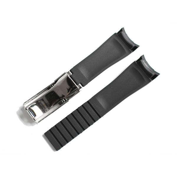 ロレックス ROLEX 用 ベルト 19mm 20mm 非 純正 ラバーベルト D