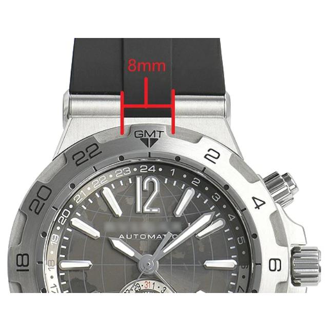 ブルガリ BVLGARI 用 ラバーベルト 22mm 非 純正 ディアゴノ DP42 互換