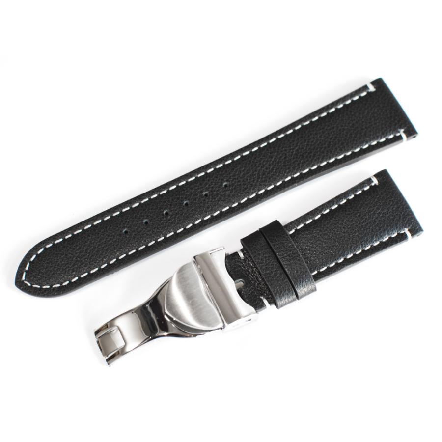 チューダー チュードル 用 ベルト 22mm 20mm 非 純正 本革 ブラックベイ ぺラゴス 互換 社外 男 Dバックル 付 腕時計 交換  ベルト バンド 牛革 カーフの画像
