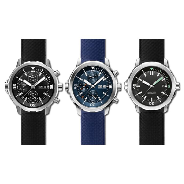 IWC 向け」輸入王オリジナル アクアタイマー 用 ラバーベルト