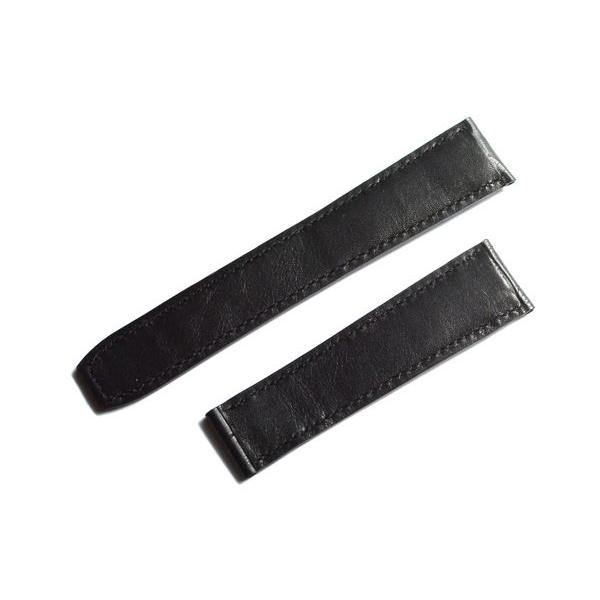 Maurice Lacroix レザーベルト 黒 モーリスラクロア MAURICE LACROIX 用 ベルト 非 純正 20mm 本革 D