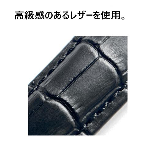 ガガミラノ Gaga Milano 用 ベルト 非 純正 24mm マヌアーレ 48mm 本革 型押し クロコ 互換 社外 メンズ 高級 腕時計 革ベルト 交換ベルト マニュアーレの画像