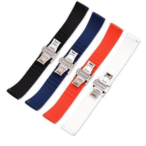 OMEGA クロノグラフ ラバーベルト OMEGA（オメガ） 「向け」輸入王オリジナル ラバー ベルト パターン4