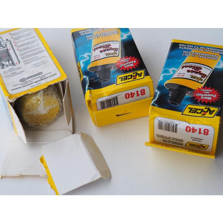 ACCEL アクセル イグニッションコイル 8140 黄色 イエロー : ゆ ACCEL アクセル イグニッションコイル 8140 黄色 イエロー : ゆ