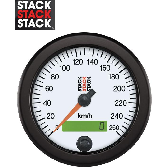 STACK(スタック) スピードメーター ST3852 φ85 白 : ゆにゅーや - 通販
