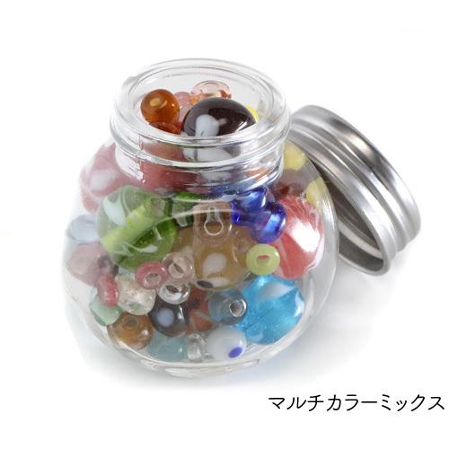 とんぼ玉 ガラス瓶詰め お得なミックス 蜻蛉玉 トンボ玉 レッド ブルー