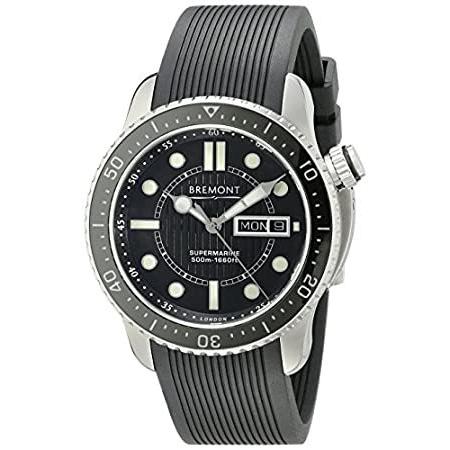 から厳選した BK 特別価格Bremontメンズs500 / Analog Watch Black Automatic Swiss Display バングル