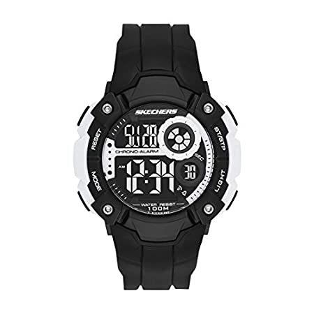 日本限定 特別価格Skechers Men's Westlawn Quartz Casual Sports Digital Watch, Color: Black (M バングル
