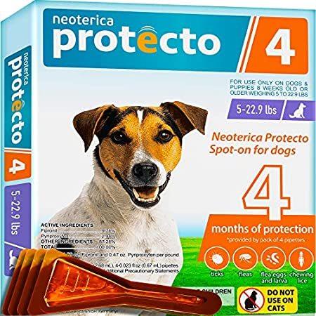 【楽ギフ_のし宛書】 特別価格Neoterica Protecto 4 - Flea and Tick Prevention for Large Medium Small Dogs その他