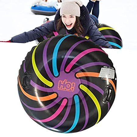 いいスタイル 特別価格B/A Snow Tube, Inflatable Snow Sled Tube Toboggan Snow Toys for Kids and Ad その他