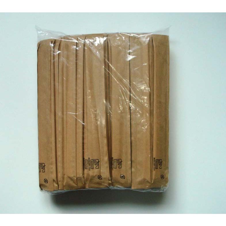 割り箸(完封 元禄箸) 1ケース(4000膳入) 20.3cm クラフト未晒 紙 完封 アスペン元禄 （楊枝入) 100膳入 40袋入 |  | 01