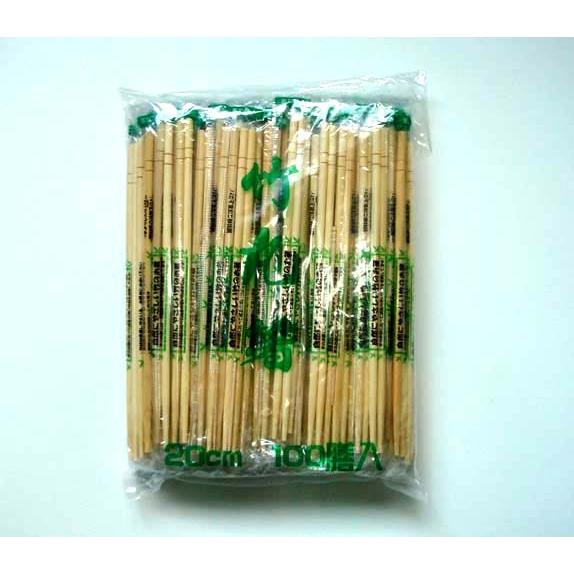 割り箸(OP完封竹丸太さ5ｍｍ箸) 1ケース(4,000膳入)長さ20cm 　竹丸箸 (楊枝入)  100膳入　40袋 |  | 01